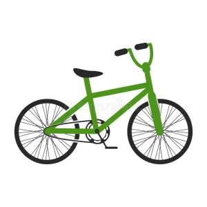 vélo vert icône de bicyclette vectoriel illustration design concept isolé logo 251781740